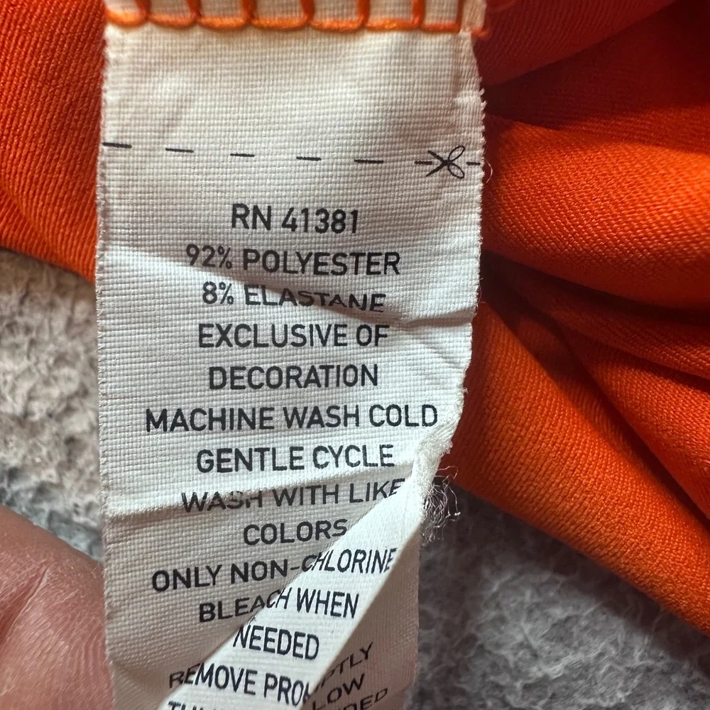 Polo Ralph Lauren Polo Mens M Orange Performance Short Sleeve Pony Logo Stretch